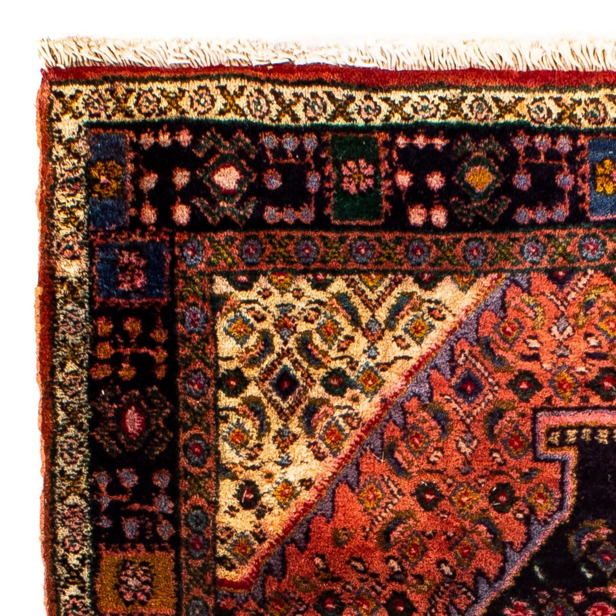 Perzisch Tapijt - Nomadisch vierkant  - 91 x 77 cm - licht rood