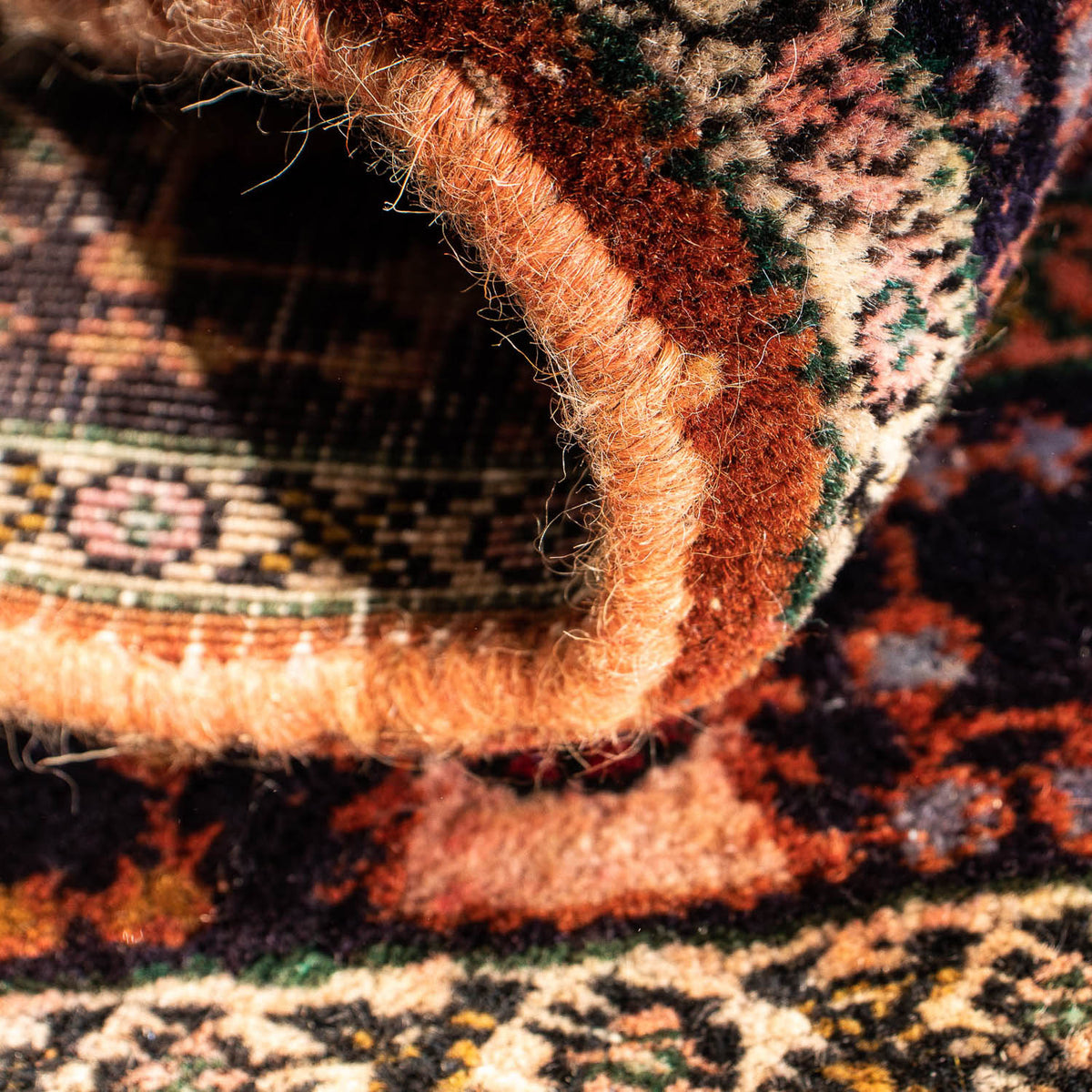 Perzisch Tapijt - Nomadisch vierkant  - 91 x 77 cm - licht rood