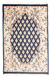 Oosters tapijt - Mir - Indus - 54 x 40 cm - donkerblauw