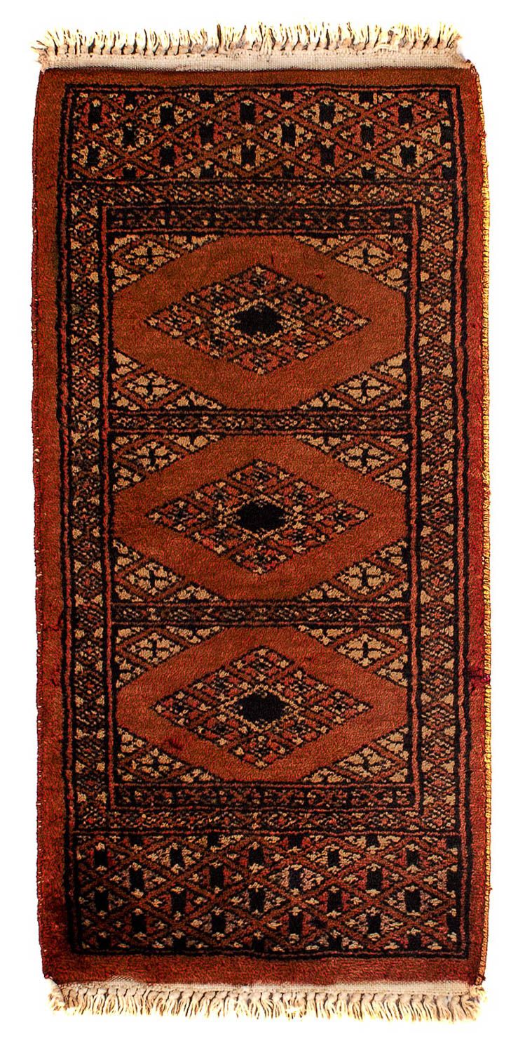 Pakistaans tapijt - 63 x 32 cm - donkerrood