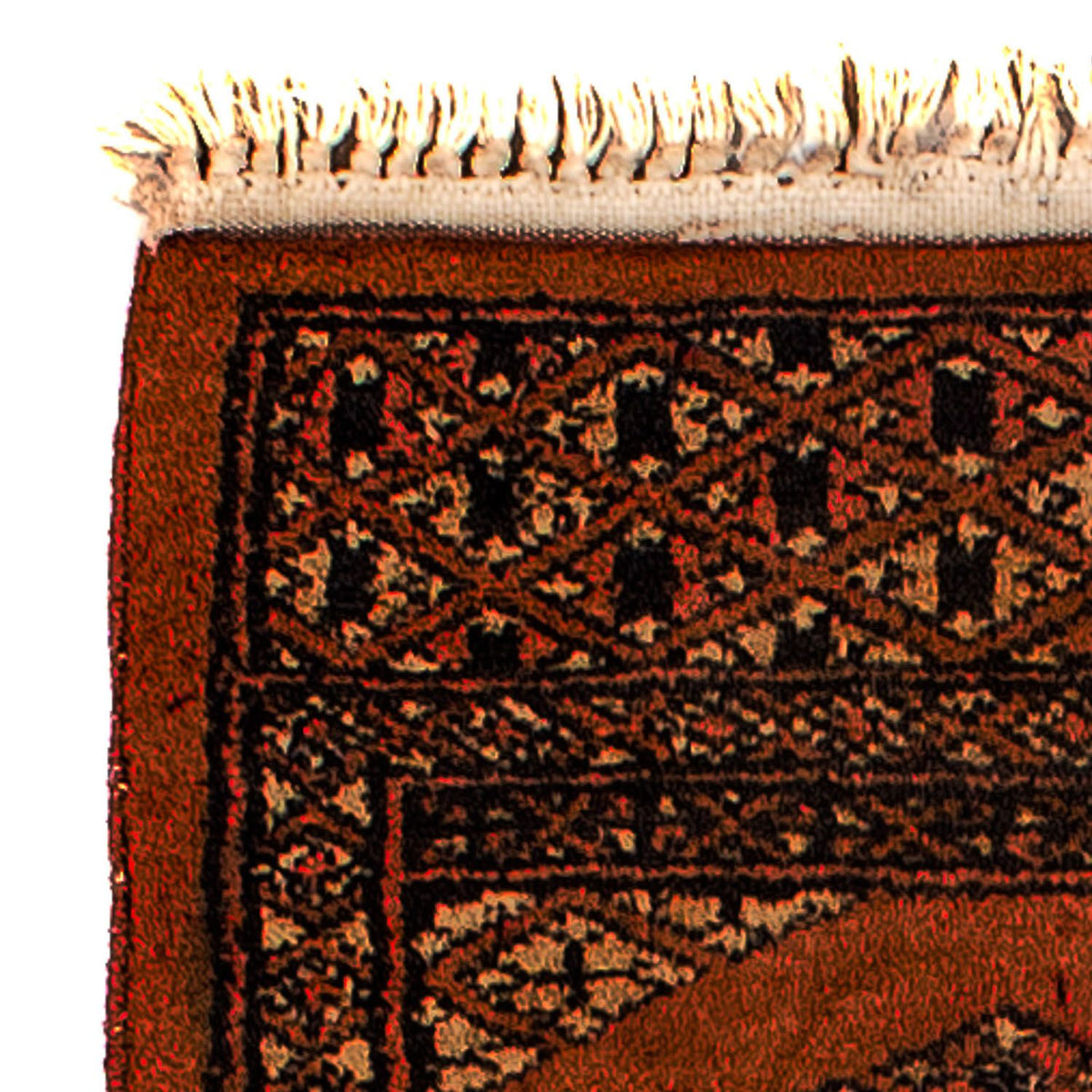 Pakistaans tapijt - 63 x 32 cm - donkerrood