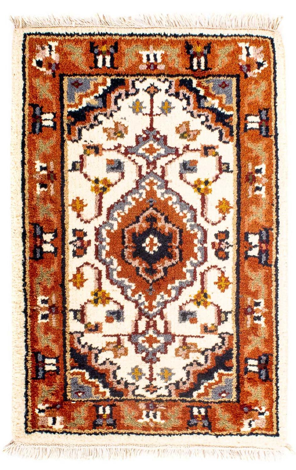Oosters tapijt - Bijar - Indus - 91 x 60 cm - beige