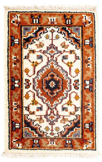 Oosters tapijt - Bijar - Indus - 91 x 60 cm - beige