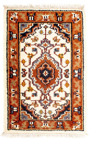 Oosters tapijt - Bijar - Indus - 91 x 60 cm - beige