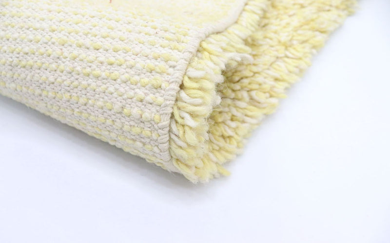 Hoogpolig tapijt - 158 x 90 cm - beige