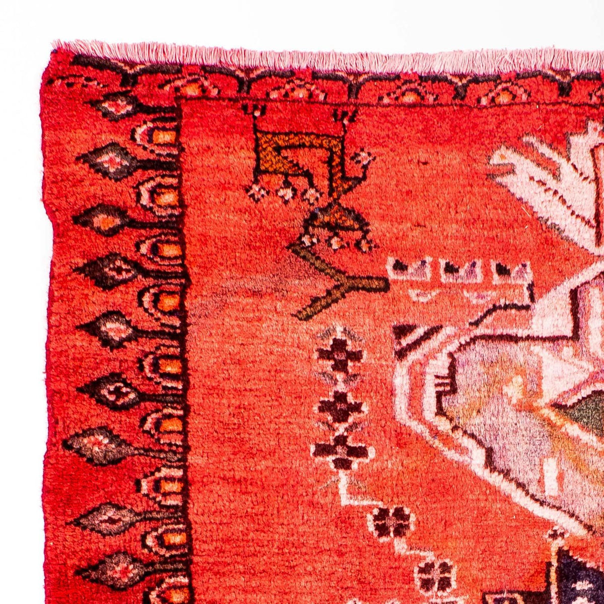 Perzisch tapijt - Keshan vierkant  - 107 x 96 cm - licht rood