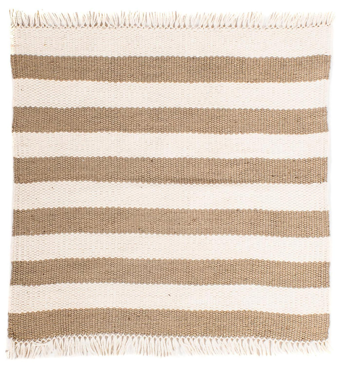 Kelim tapijt - Trendy vierkant  - 68 x 64 cm - beige