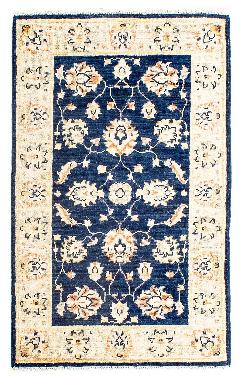 Ziegler tapijt - 91 x 63 cm - donkerblauw