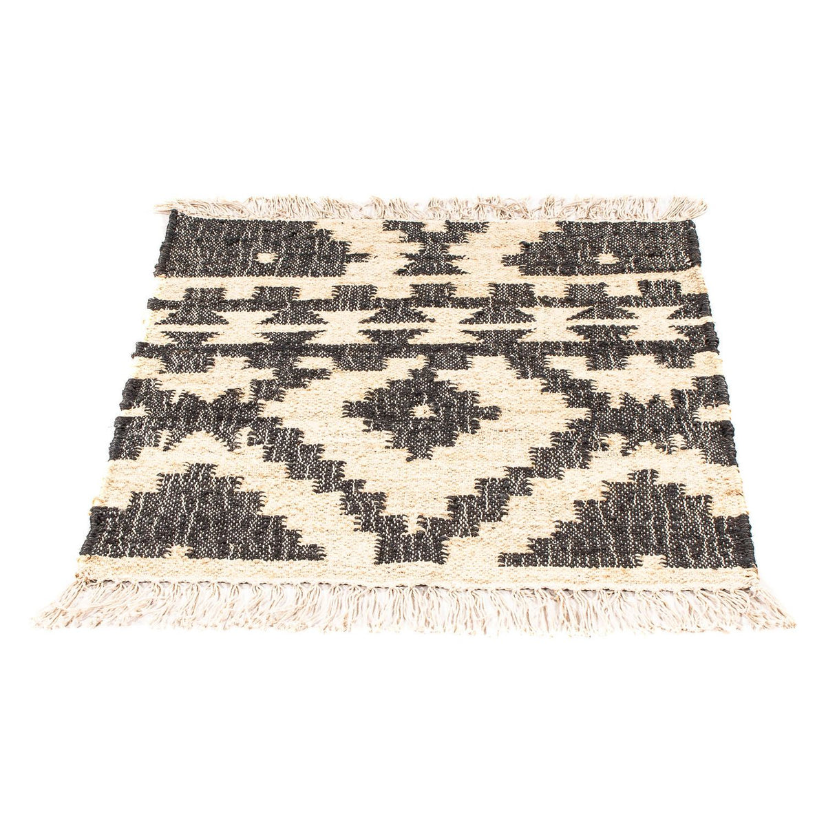 Kelim tapijt - Trendy vierkant  - 64 x 64 cm - beige