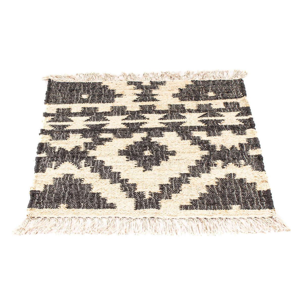 Kelim tapijt - Trendy vierkant  - 64 x 64 cm - beige