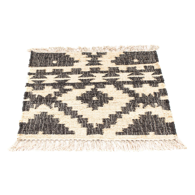 Kelim tapijt - Trendy vierkant  - 64 x 64 cm - beige