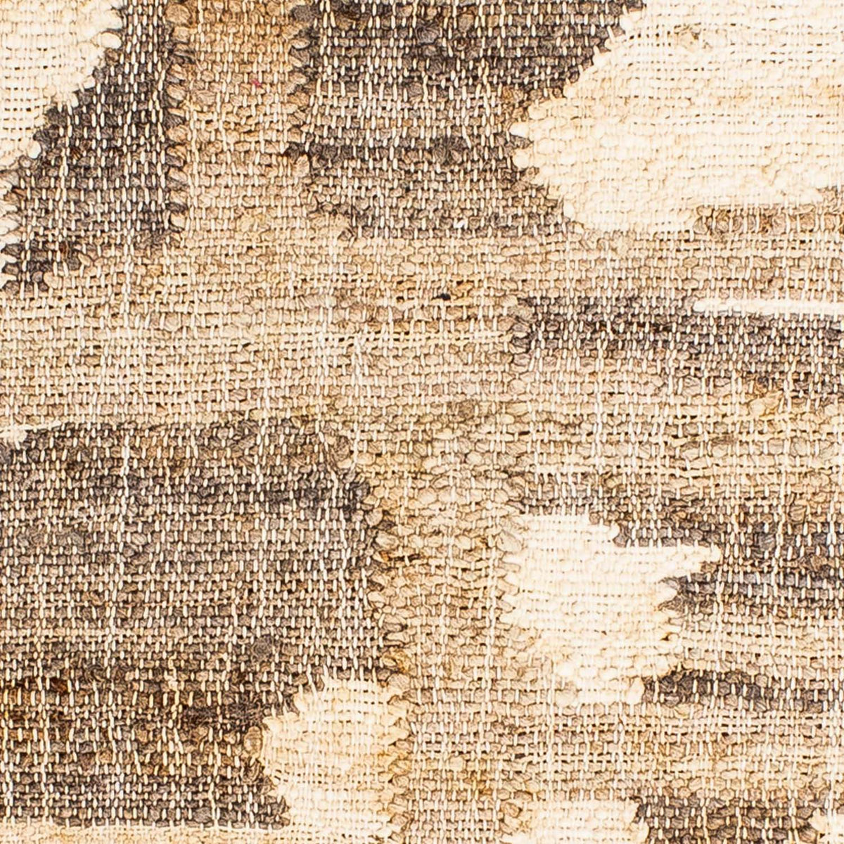 Kelim tapijt - Trendy vierkant  - 62 x 61 cm - lichtbruin