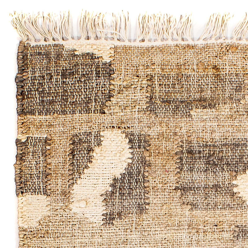 Kelim tapijt - Trendy vierkant  - 62 x 61 cm - lichtbruin