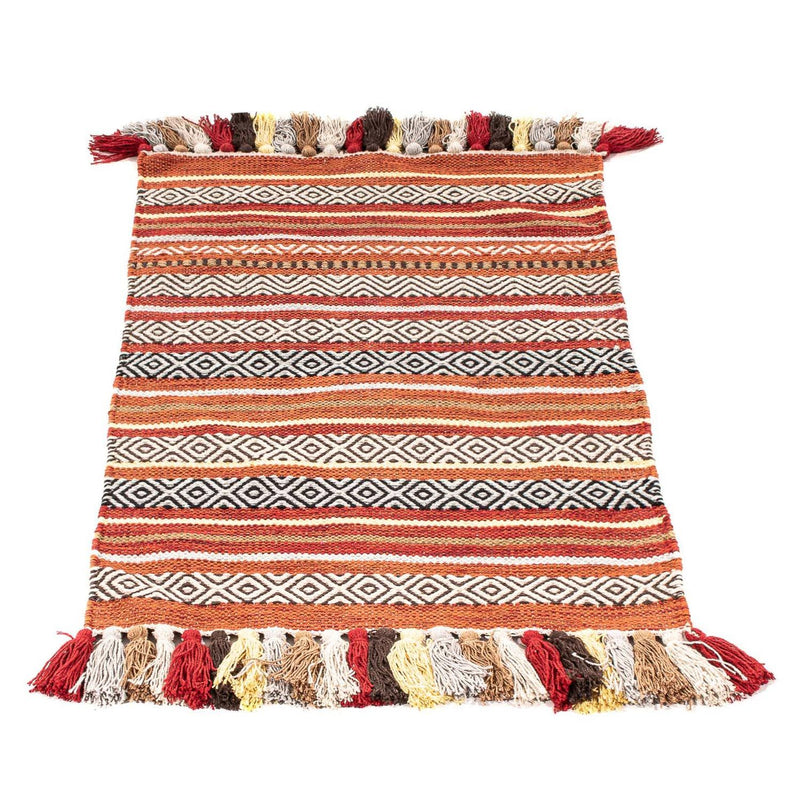 Kelim tapijt - Trendy - 94 x 58 cm - veelkleurig