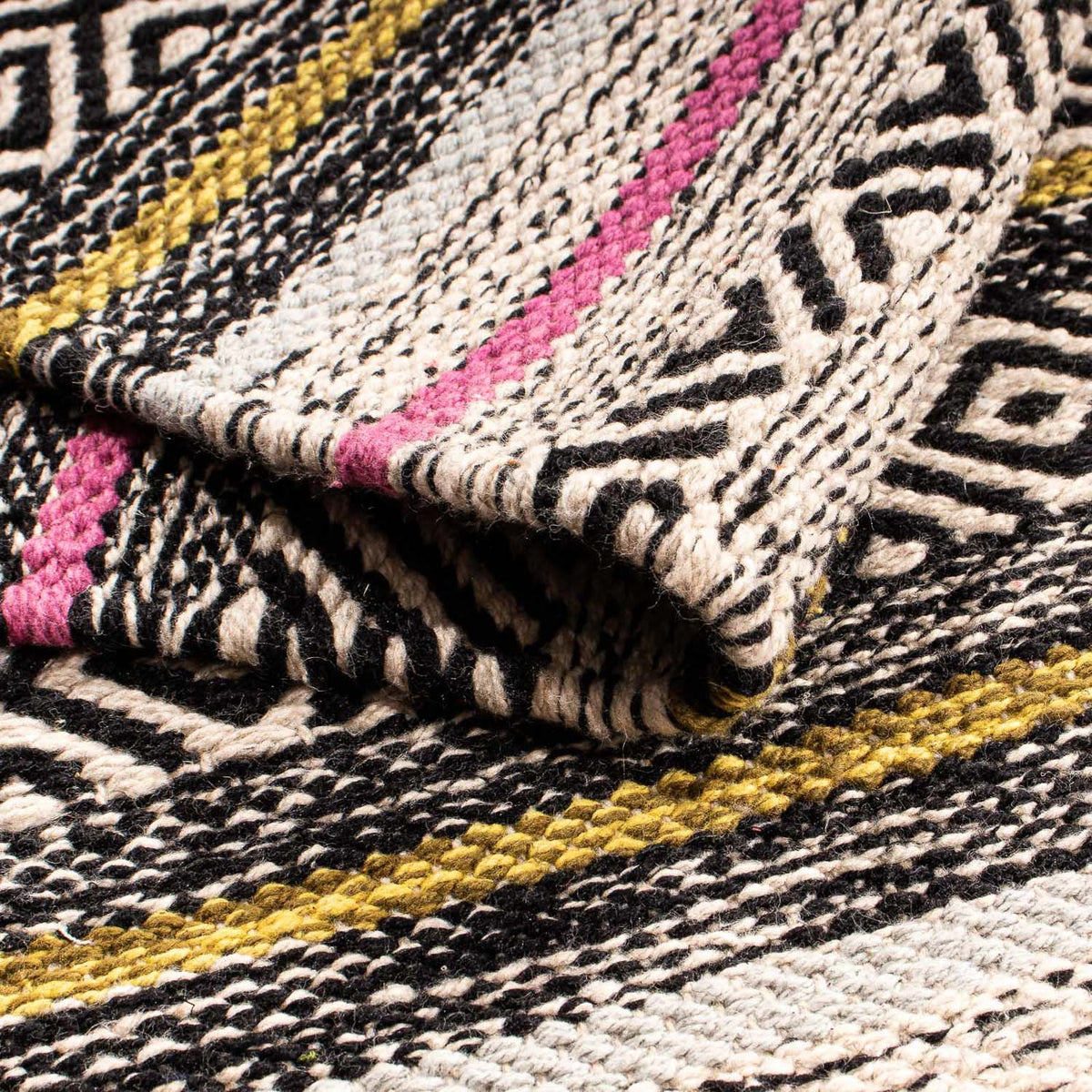 Kelim tapijt - Trendy - 96 x 58 cm - veelkleurig