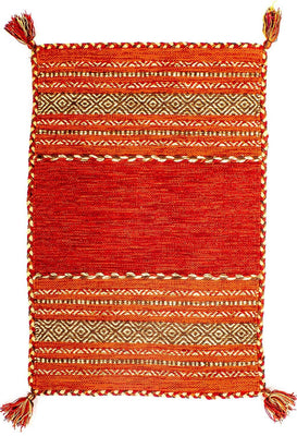 Kelim tapijt - Trendy - 90 x 60 cm - rood
