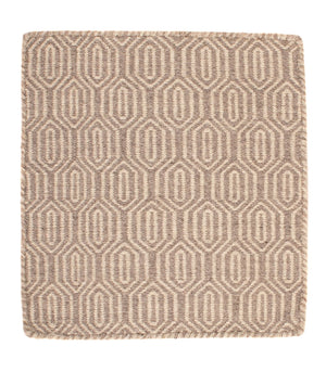 Kelim tapijt - Trendy vierkant  - 46 x 45 cm - lichtbruin