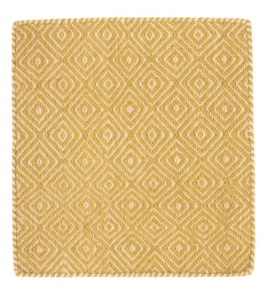 Kelim tapijt - Trendy vierkant  - 47 x 43 cm - goud