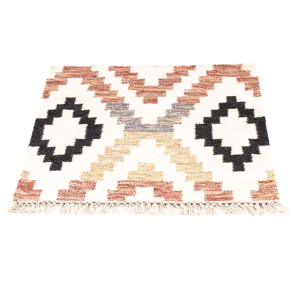 Kelim tapijt - Trendy vierkant  - 69 x 67 cm - beige