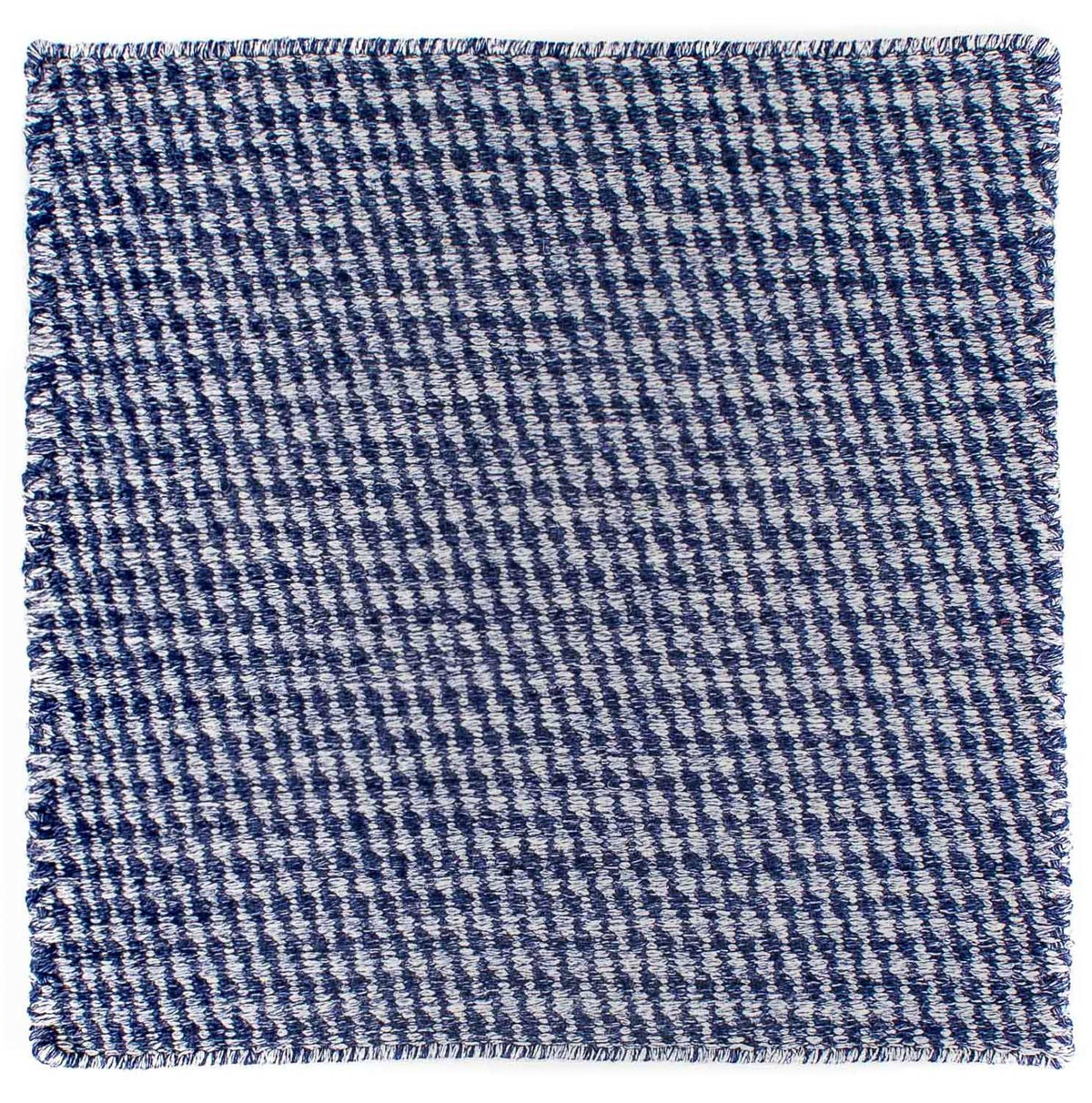 Kelim tapijt - Trendy vierkant  - 63 x 62 cm - donkerblauw