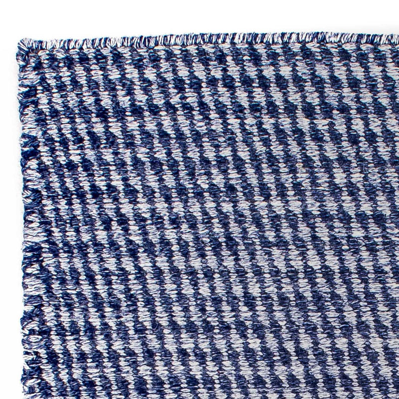 Kelim tapijt - Trendy vierkant  - 63 x 62 cm - donkerblauw