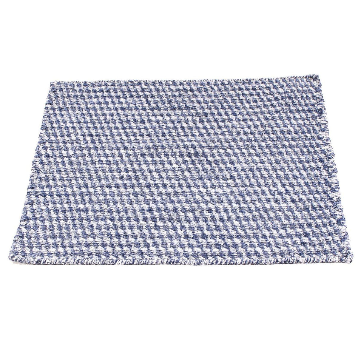 Kelim tapijt - Trendy vierkant  - 63 x 62 cm - donkerblauw