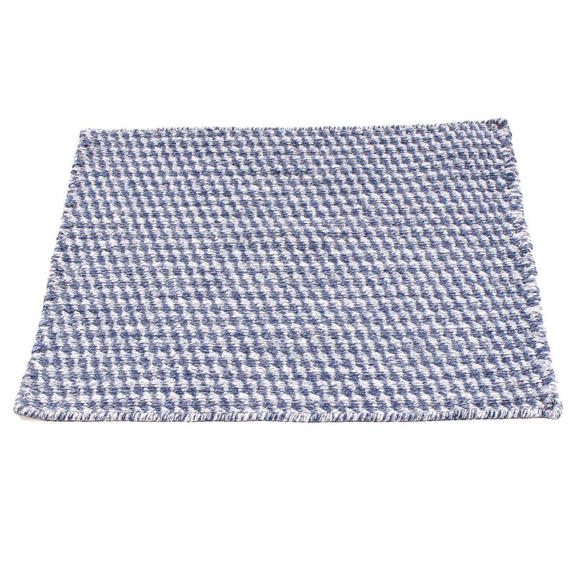 Kelim tapijt - Trendy vierkant  - 63 x 62 cm - donkerblauw