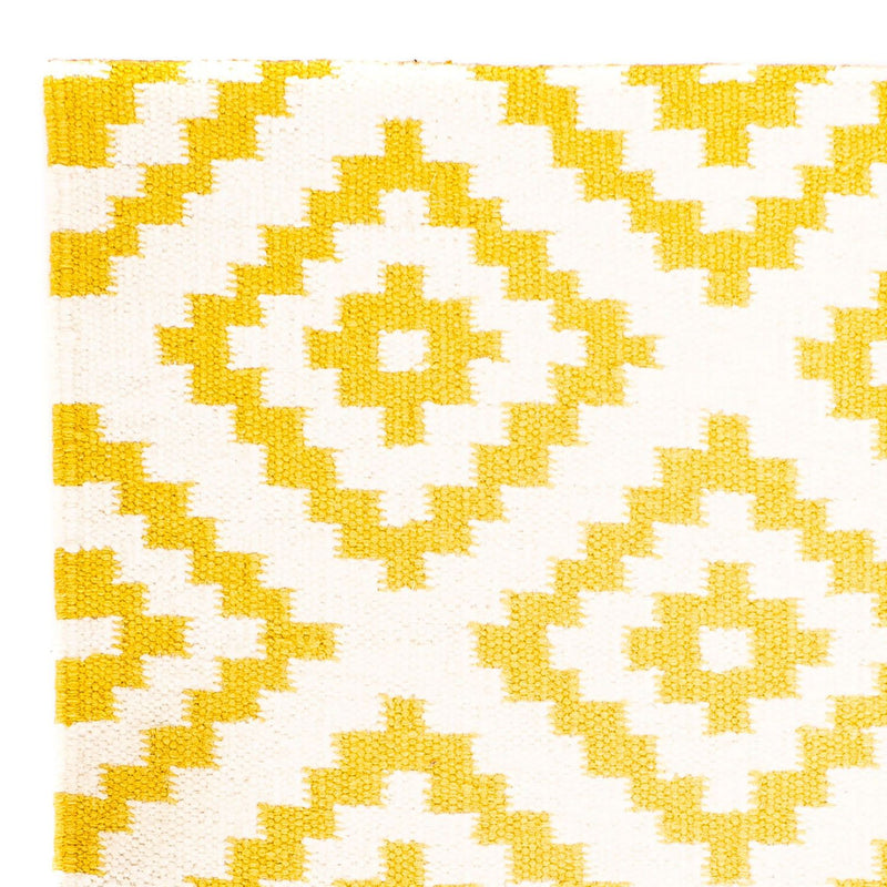 Kelim tapijt - Trendy vierkant  - 80 x 72 cm - beige