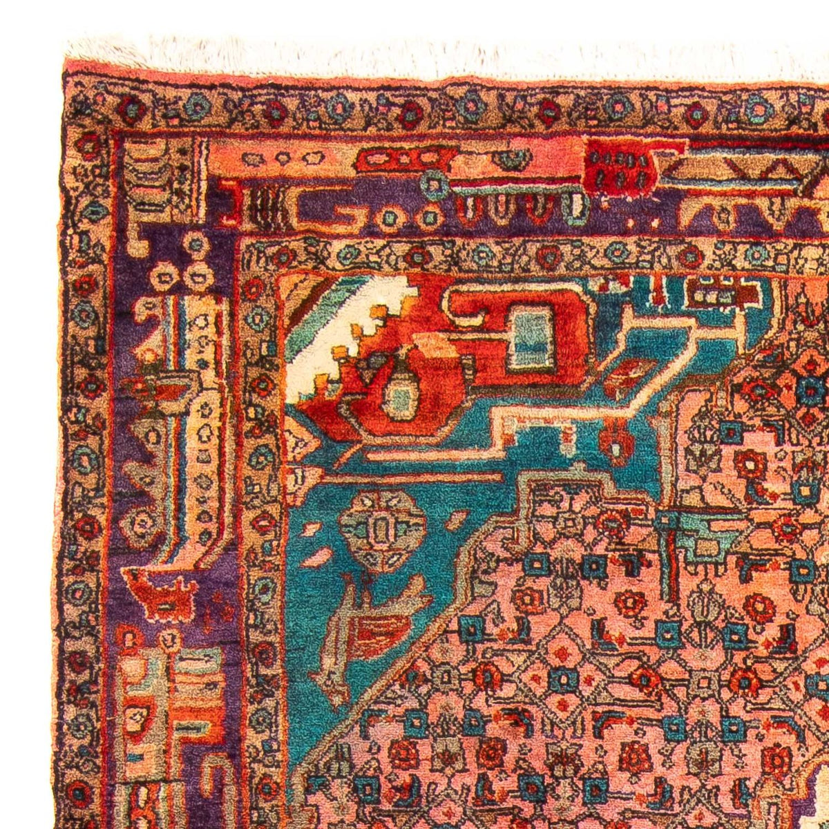 Loper Perzisch Tapijt - Nomadisch - 257 x 100 cm - veelkleurig