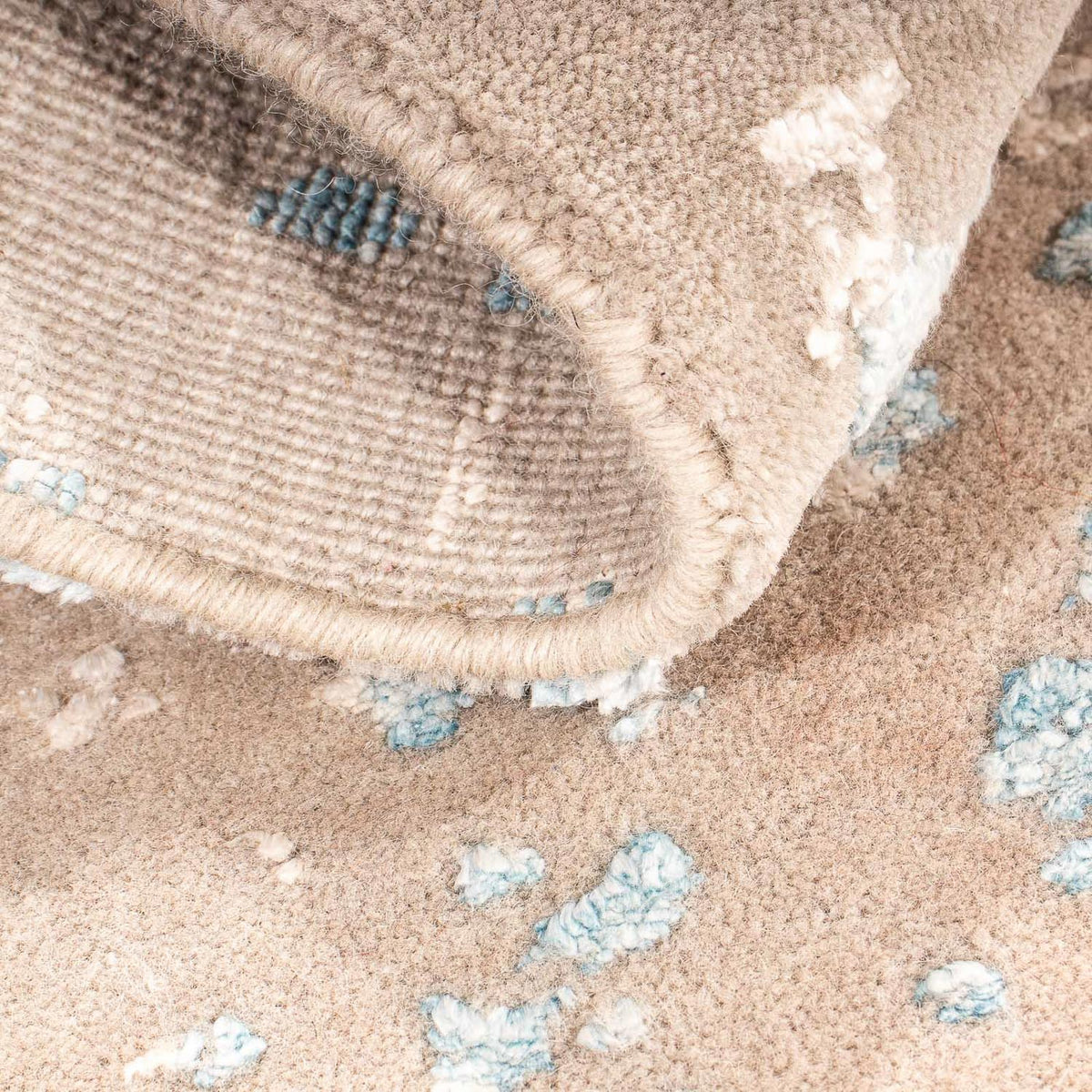 Designer tapijt - 88 x 63 cm - lichtbruin