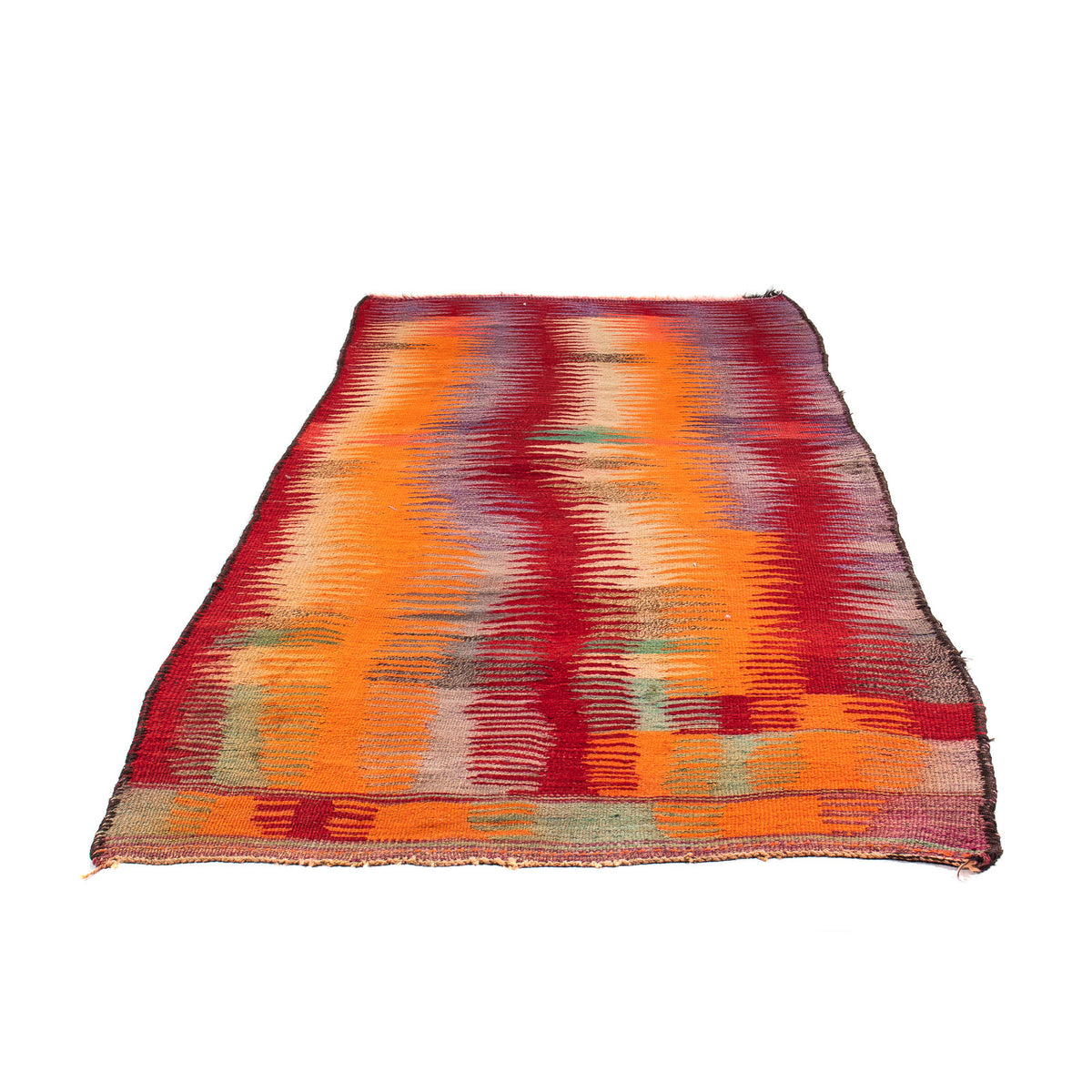 Loper Kelim tapijt - Oud - 265 x 125 cm - veelkleurig