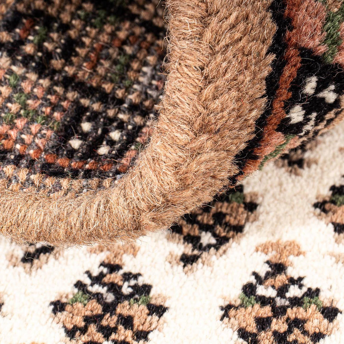 Wollen tapijt - 91 x 61 cm - beige