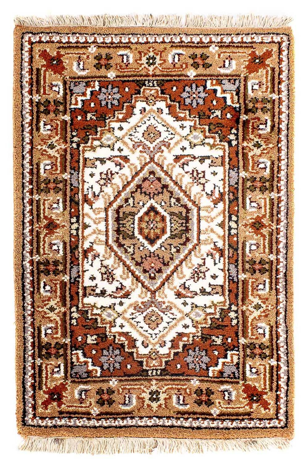 Oosters tapijt - Bijar - Indus - 91 x 61 cm - beige