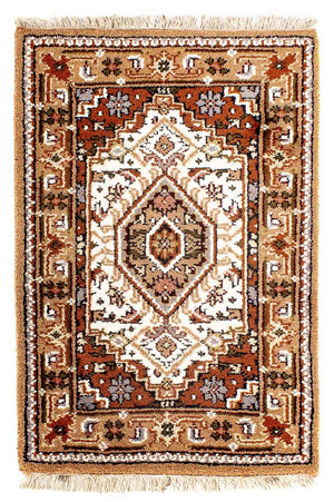 Oosters tapijt - Bijar - Indus - 91 x 61 cm - beige