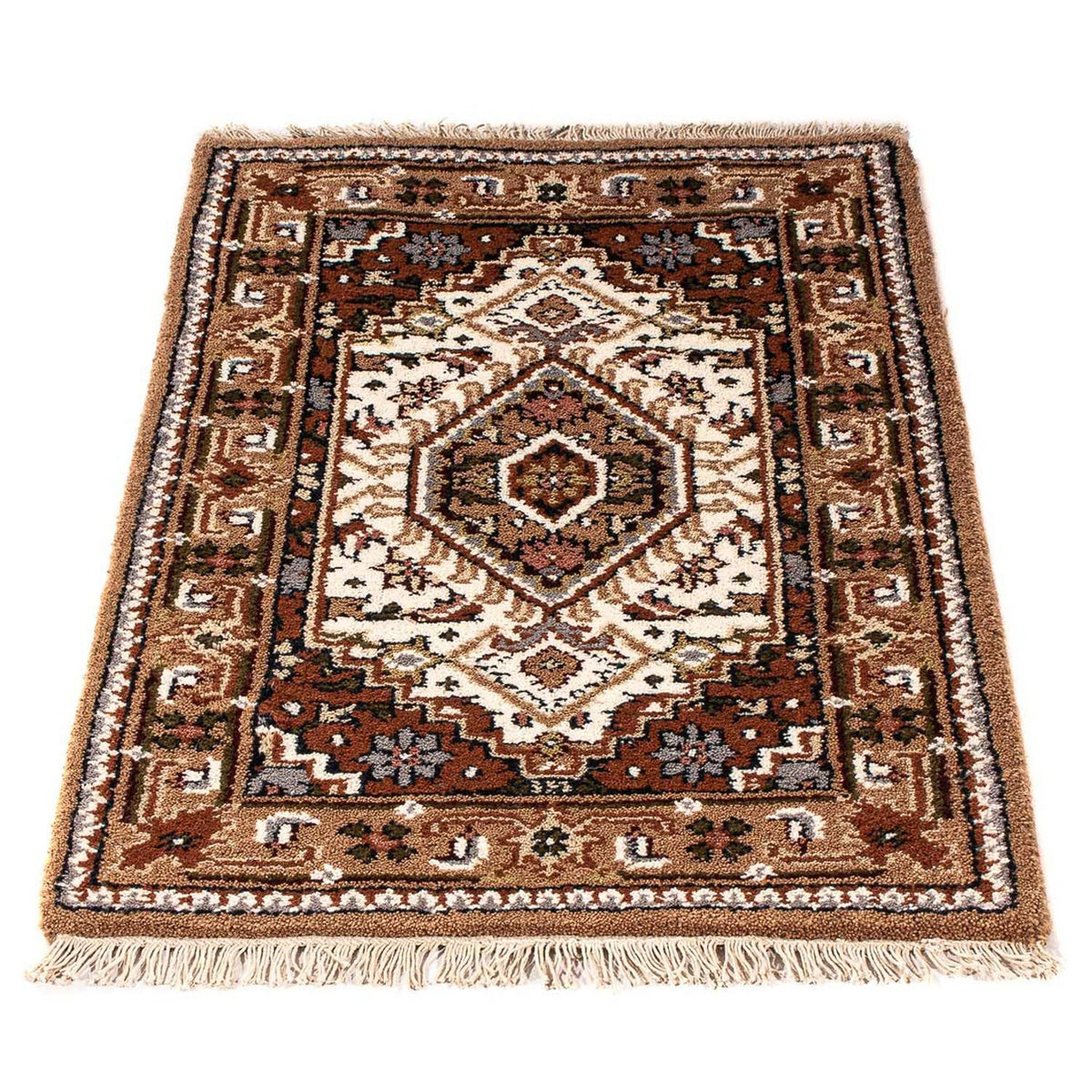 Oosters tapijt - Bijar - Indus - 91 x 61 cm - beige