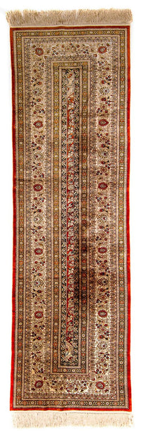 Loper Zijden tapijt - China zijde - 272 x 71 cm - rood