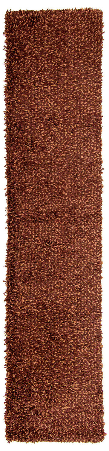 Loper Hoogpolig tapijt - 295 x 66 cm - bruin