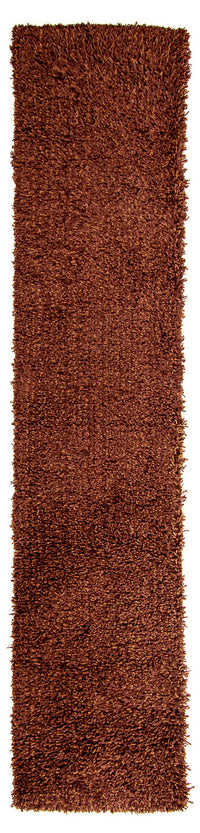 Loper Hoogpolig tapijt - 304 x 65 cm - bruin
