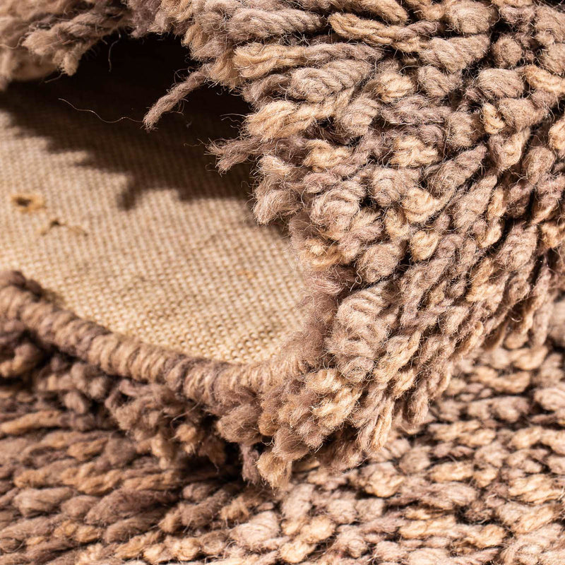 Loper Hoogpolig tapijt - 310 x 65 cm - lichtbruin