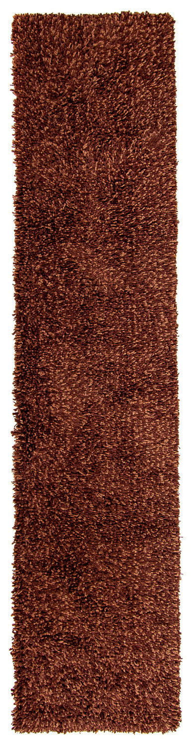 Loper Hoogpolig tapijt - 300 x 65 cm - bruin