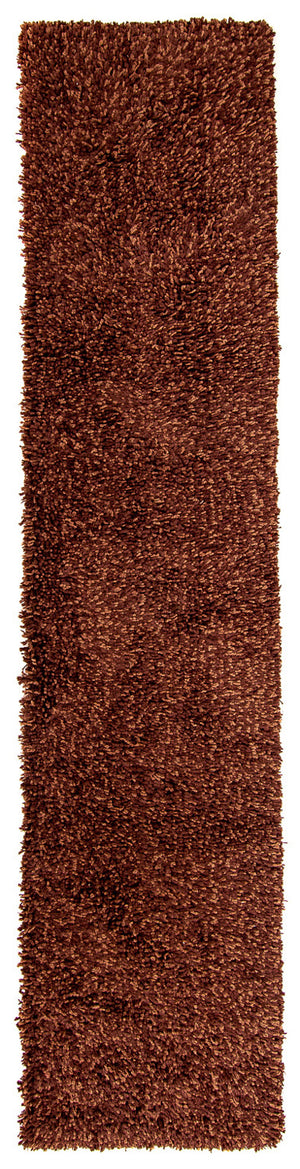 Loper Hoogpolig tapijt - 300 x 65 cm - bruin