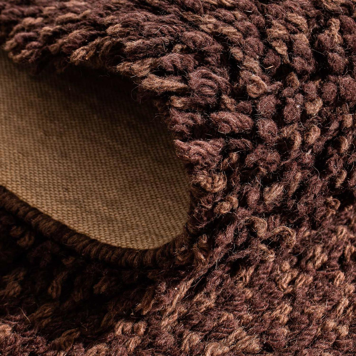 Loper Hoogpolig tapijt - 300 x 65 cm - bruin