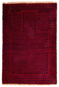 Baluch tapijt - 129 x 84 cm - donkerrood
