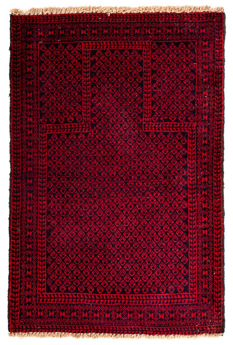 Baluch tapijt - 129 x 84 cm - donkerrood
