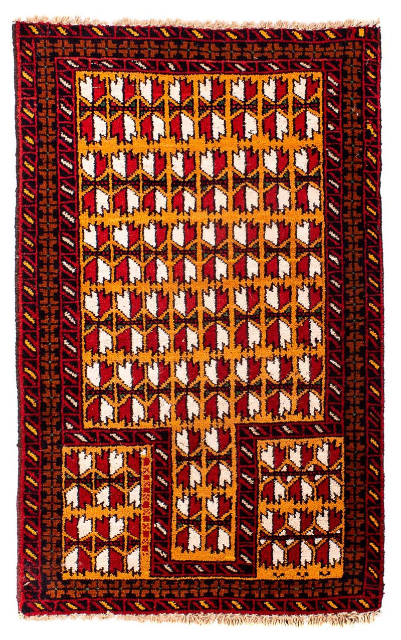 Baluch tapijt - 129 x 75 cm - donkerrood