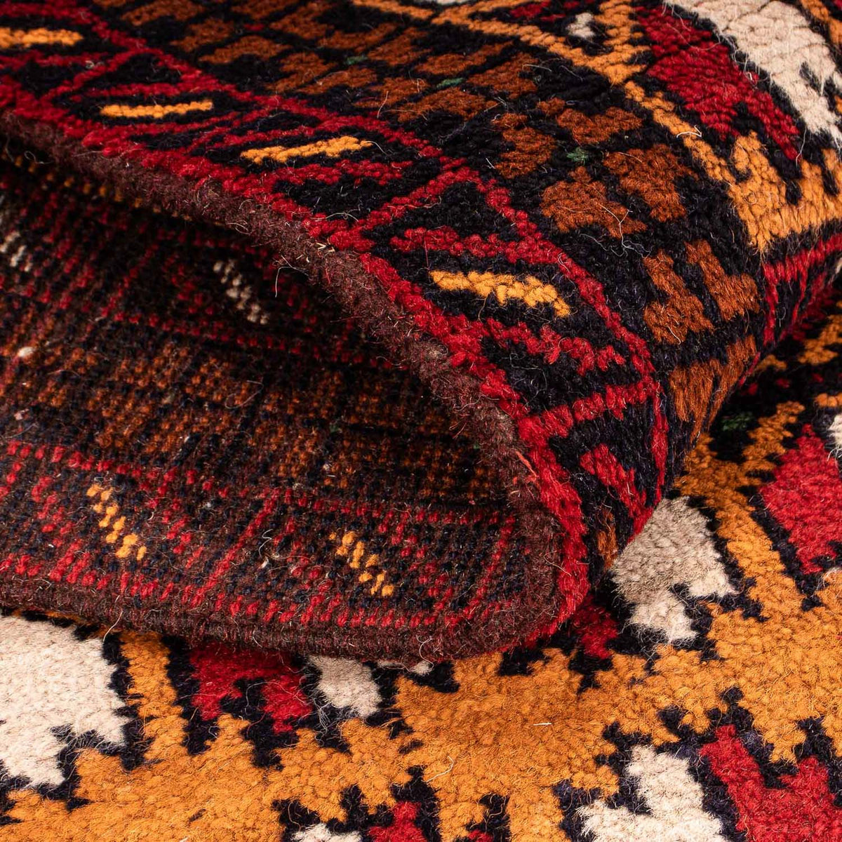 Baluch tapijt - 129 x 75 cm - donkerrood