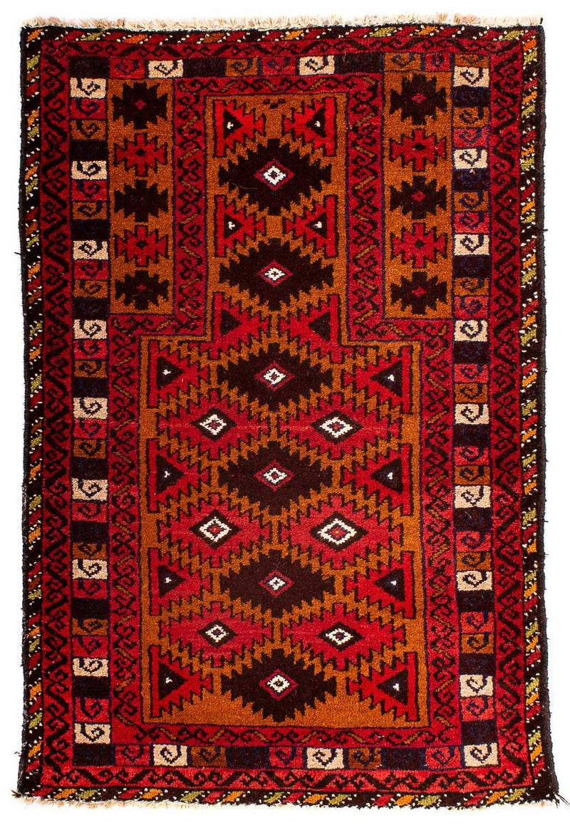 Baluch tapijt - 125 x 80 cm - donkerrood