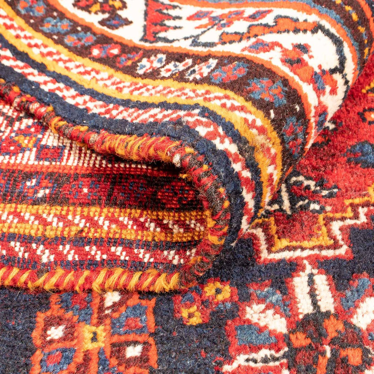 Perzisch Tapijt - Nomadisch - 142 x 115 cm - donkerrood