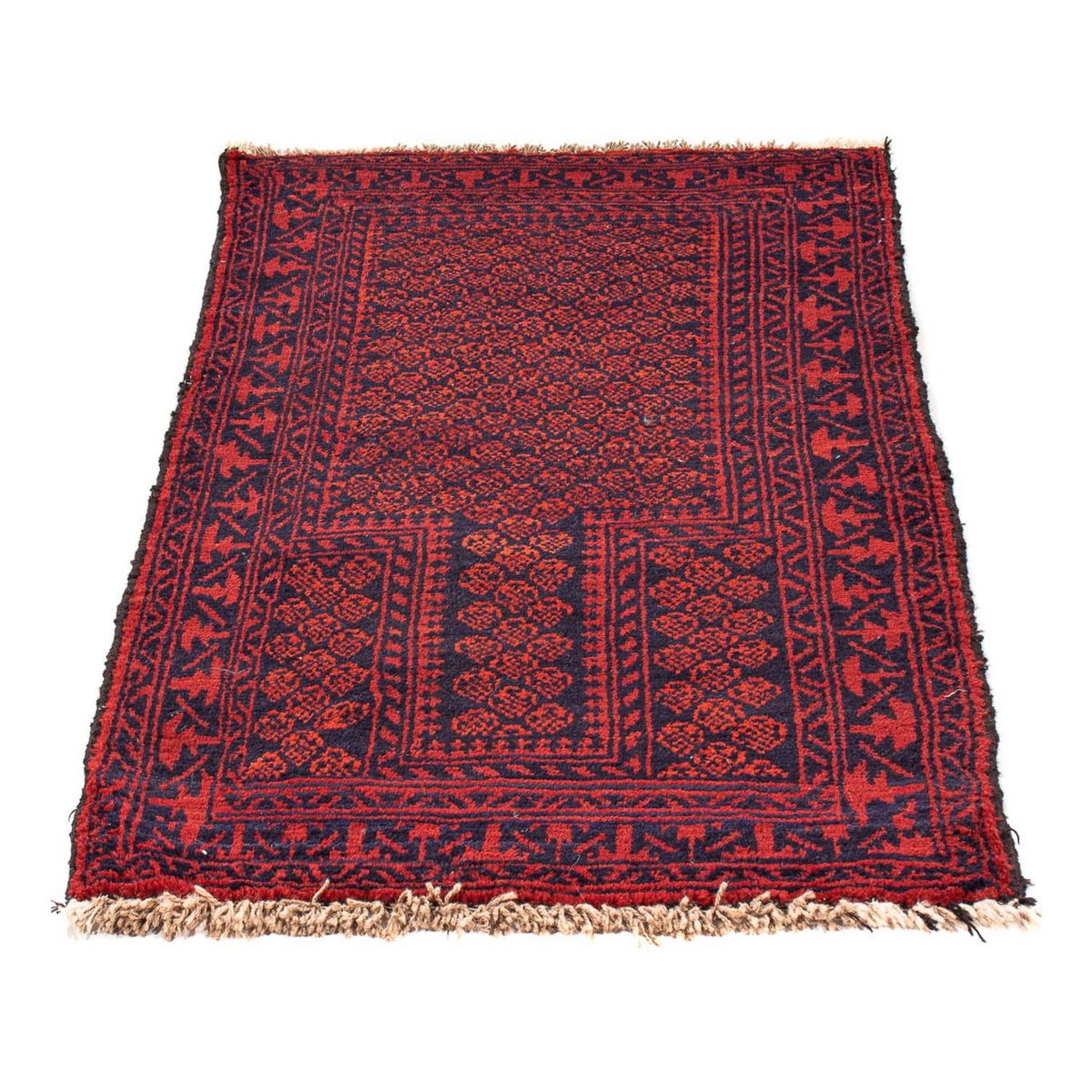 Baluch tapijt - 132 x 79 cm - donkerrood