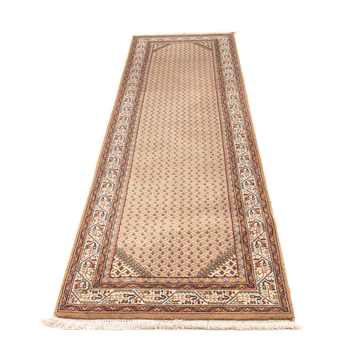 Loper Oosters tapijt - Mir - Indus - 284 x 70 cm - beige